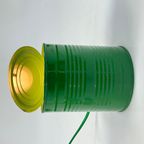 Vintage Groene Tin Can Lamp, Ad Van Berlo, Vrieland Design, 1980's thumbnail 7