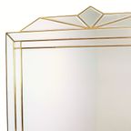 Grote Facetgeslepen Deknudt Spiegel Xl Hollywood Regency Design thumbnail 4