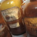 Verzameling Van 8 Oude Apothekersflessen. thumbnail 6