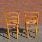 Beuken Stoelen Met Biezen Mat Set Van 2 thumbnail 4