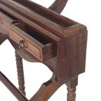 Dressboy / Valet Stand - Made In England - Two Drawers And Elegantly Shaped Wooden Frame thumbnail 6