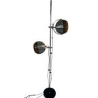 Dijkstra - Rare Model - Space Age Design / Mcm Floor Lamp With Two Shades thumbnail 4