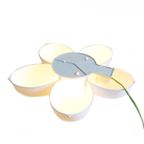 Vintage Ikea Smila Kunststof Wandlamp Witte Bloem, Voor 2000 thumbnail 3