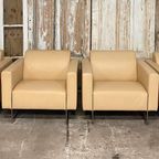 Mare Artifort Fauteuils (4x) - Design Klassiekers. Leder. thumbnail 4