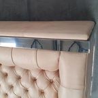 Chesterfield Vintage Design Bank Camel Beige Leer Kubus Model thumbnail 4