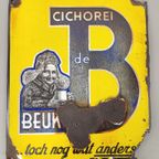 Emaille Bord Cichorei De Beukelaar 1939 thumbnail 5