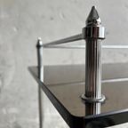 Brass Silver Smoked Glass Side Table thumbnail 3