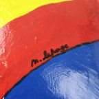 Vintage Kunstobject Beeld Dikke Dame Papier Maché Pop Art 38Cm thumbnail 13