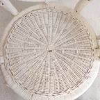 Vintage Bamboe, Rotan Fauteuil Met Armleuningen, Jaren 50 thumbnail 16