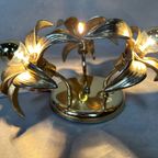 1970’s Flower Ceiling / Wall Lamp – Hollywood Regency thumbnail 3