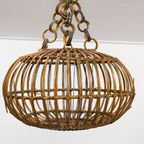 Mid Century Rotan Hanglamp, Lampenkap - Franco Albini thumbnail 7