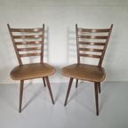 2 Vintage Cees Braakman Ladder Stoelen thumbnail 2