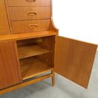 Teak Fineer Kast Uit Zweden Met Klep En Lades thumbnail 12