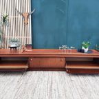 Mid Century Design Lowboard Tv-Meubel Palissander Dressoir thumbnail 3