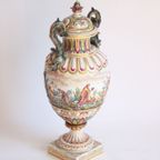 Capodimonte Vases, Late 19th, Set Of Two thumbnail 13
