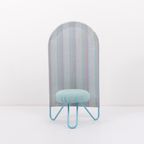 Rare Italian Design High Back Chair / Stoel / Kruk By Bonaldo From 1980’s thumbnail 3