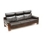 Vintage Mid Century Modern Leren Design Bank 757 Van Harry De Groot Voor Leolux, Jaren 70 thumbnail 5
