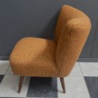 Cocktail Chair 1960S In Orange Wool thumbnail 10