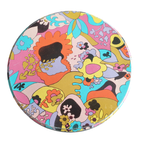 Retro Blikken Koektrommel Kleurrijk Psychedelisch Patroon thumbnail 4