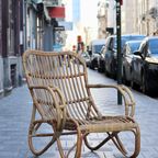 Vintage Fauteuil Van Bamboe En Rotan thumbnail 9