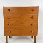 Scandinavisch Vintage Teak Fineren Ladekast Mards thumbnail 2