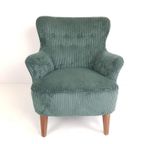 Artifort Fauteuil Groen | Zeegroene Ribstof Theo Ruth Zetel thumbnail 3