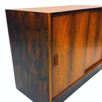 Mid Century Vintage Deens Palissander Kastje Met Schuifdeuren thumbnail 6