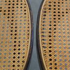 Set Van 2 Vintage Bentwood “long John” Thonet Design Hoge Eetkamerstoelen thumbnail 12