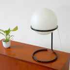 Vintage Tafellamp Dressoir Lamp Jaren 60 / 70 Bol Melkglas thumbnail 2