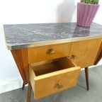 Jaren 50 Kastje Met Lades En Formica Blad Vintage thumbnail 12