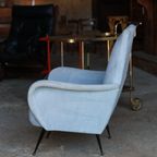 Fluwelen Fauteuil Uit De Jaren 50 thumbnail 8