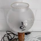 Vintage/Retro Wandlamp Met Glazen Kap, Barok Motief thumbnail 3