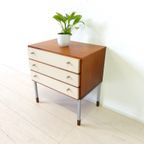 Vintage Ladekast Kast Dressoir Tv Meubel Jaren70 Nachtkastje thumbnail 6