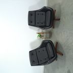 Zwarte Skai Kunstleder Draaifauteuil Uit Zweden thumbnail 4