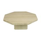 Vintage Achthoekige Travertin Salontafel Jaren 70 Design Italiaans thumbnail 10