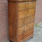 Antieke Chiffonnière - Ladenkast thumbnail 2
