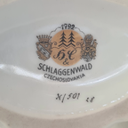 Art Deco Porseleinen Barzoi Beeld Haas & Czjzek Schlaggenwald thumbnail 11
