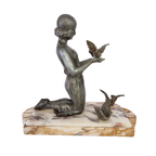 Art Deco Beeld Met Lady Diana thumbnail 6