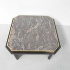 Fedam Salontafel , Hollywood Regency, Marmer In Stalen Frame thumbnail 5