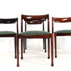 Set 4 Palissander Eetkamerstoelen Stoelen Vintage thumbnail 12