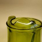 Vintage Karaf Waterkan Waterglazen Glazen Lime Groen Green Glazen thumbnail 9