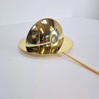 Vintage Wandlamp Two Tone Messing Chroom Regency ’70 Rond thumbnail 4