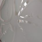 Glazen Schaal Met Geëtst Patroon Van Maskers Ca 1990 - 2000 thumbnail 12