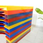 Retro Vintage Lp Rek Kast Platenkast Jaren70 Tico Audiografh thumbnail 3