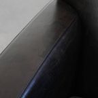 Stijlvolle En Tijdloze Zwart/ Grijze Schapenleren Design Fauteuil/ Armchair Met Comfortabele Zit thumbnail 9