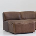 Vintage De Sede Ds15 Bruin Leer Modulair Sofa 1970S thumbnail 7