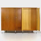Grote Vintage 5-deurs Teak Kledingkast In Italiaanse Stijl, 1960s thumbnail 7