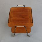 Danish Serving Trolley In Teak, 1960S thumbnail 8