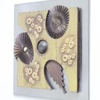 Brutalist Metal Wall Panel, 1970S thumbnail 5