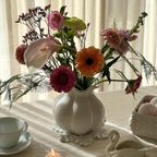 Vintage French White Porcelain Vase thumbnail 2